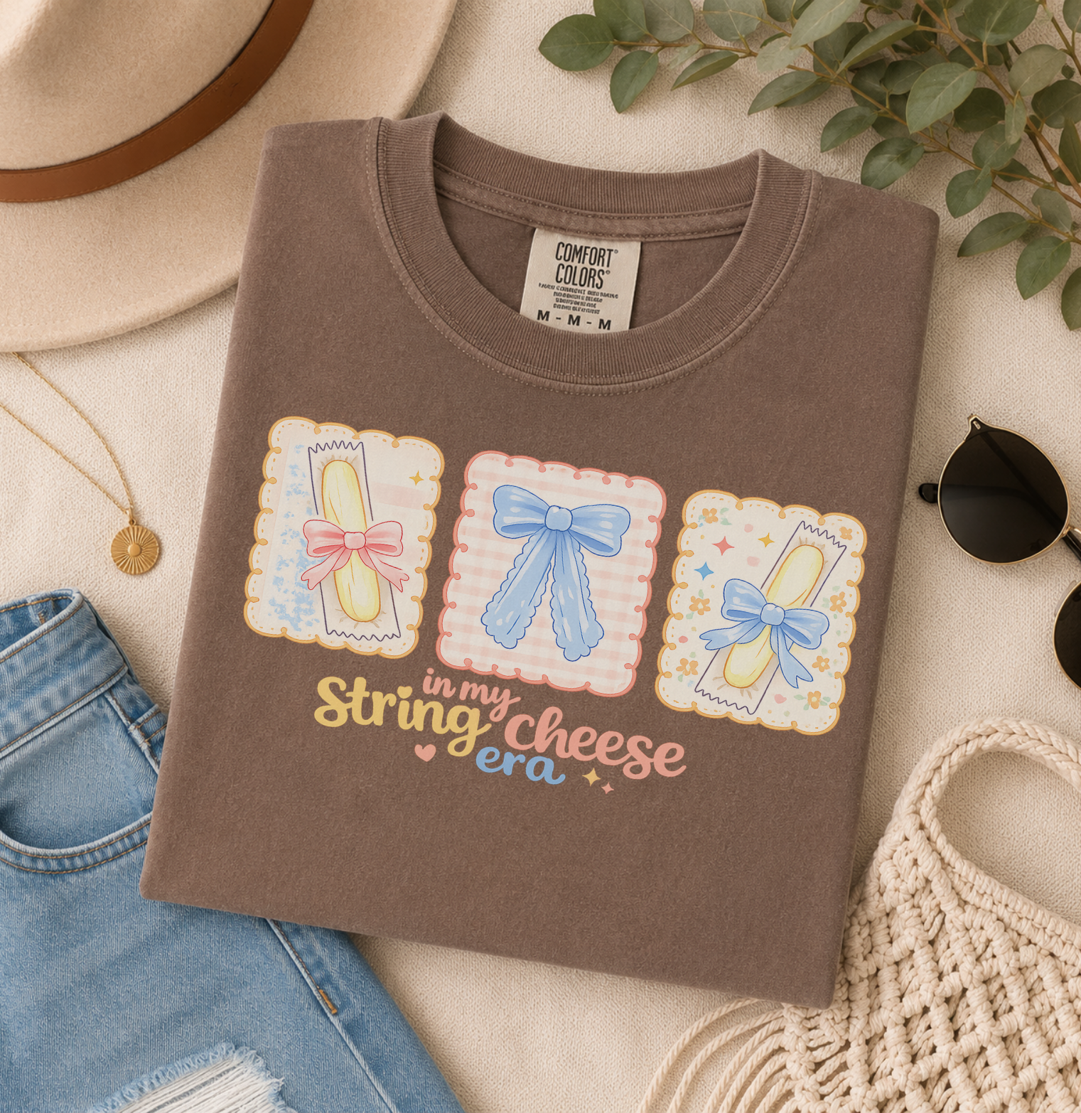 ✨ In My String Cheese Era Comfort Colors Tee ✨