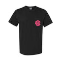 Personalized Comfort Colors Monogram Pocket Tee | Custom Embroidered Style