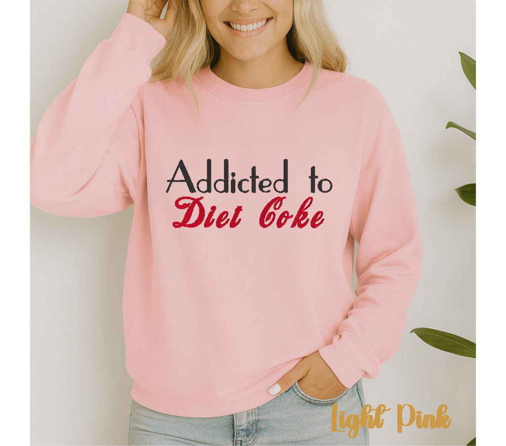 Addicted to Diet Coke Embroidered Sweatshirt – Cozy & Iconic